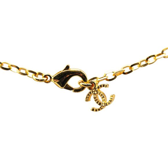 Pre Loved chanel Celestial Moon Pendant Necklace Women Gold Necklaces - Picture 4 of 6